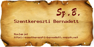 Szentkereszti Bernadett névjegykártya